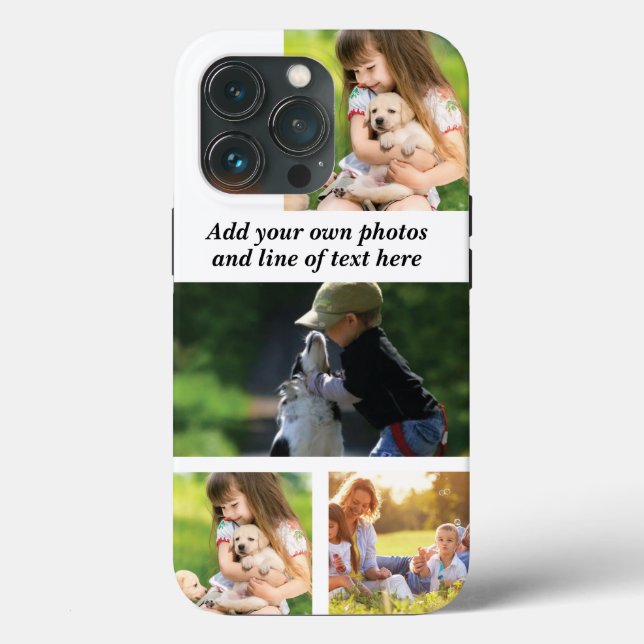 Make your own photo collage and text  Case-Mate iPhone case (Back)