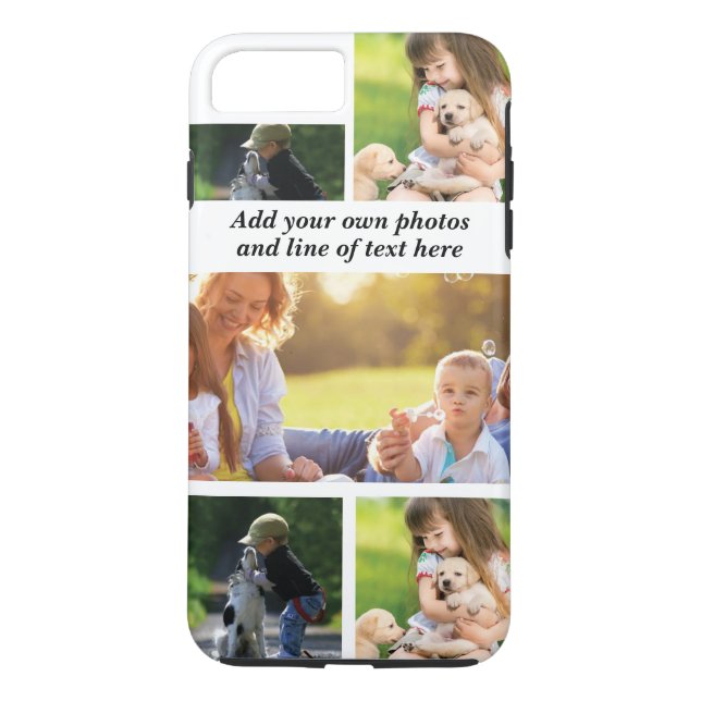 Make your own photo collage and text  Case-Mate iPhone case (Back)