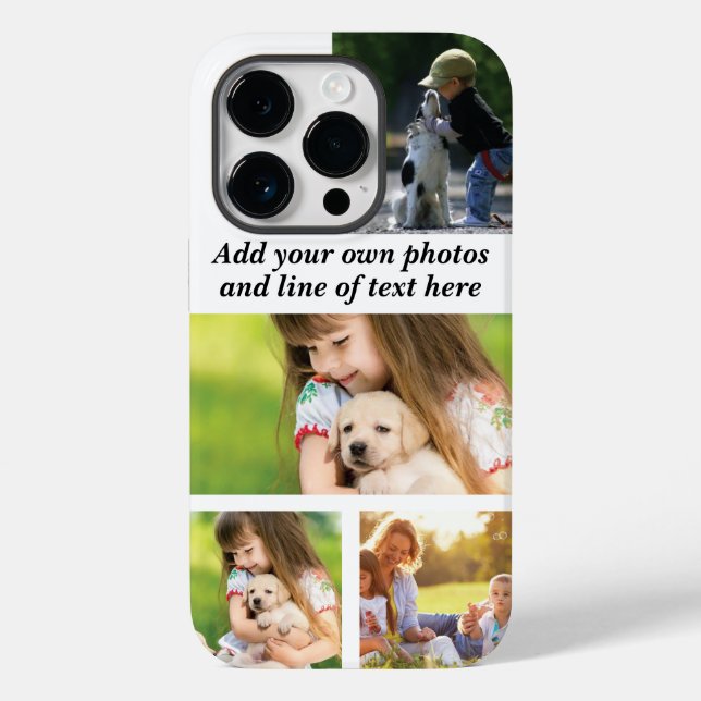 Make your own photo collage and text  Case-Mate iPhone case (Back)