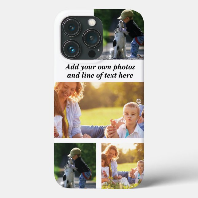 Make your own photo collage and text  Case-Mate iPhone case (Back)