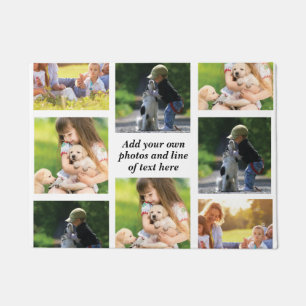 Make your own photo collage and text doormat