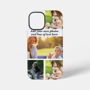 Make your own photo collage and text iPhone 12 mini case