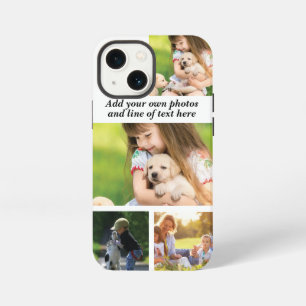 Make your own photo collage and text iPhone 13 mini case