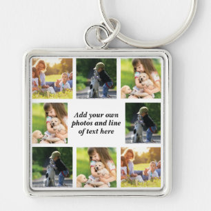 Make your own photo collage and text  key ring