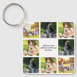 Make your own photo collage and text key ring
