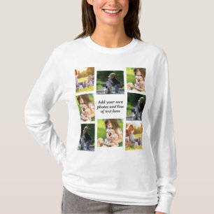 Make your own photo collage and text   T-Shirt