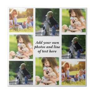 Make your own photo collage and text  tile