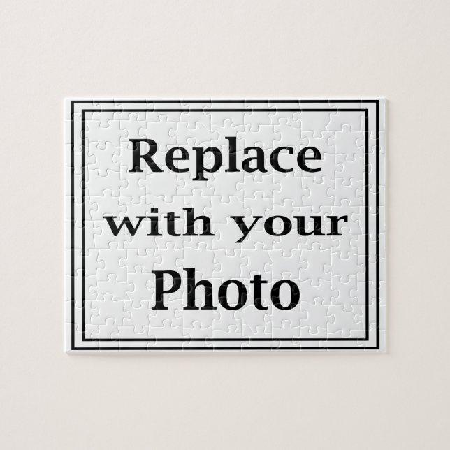 Make Your Own Photo Jigsaw Puzzle Online Template (Horizontal)