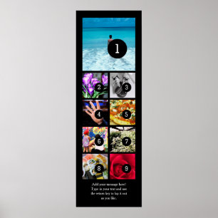 Make Your Own Photo Poster with 9 images + Text