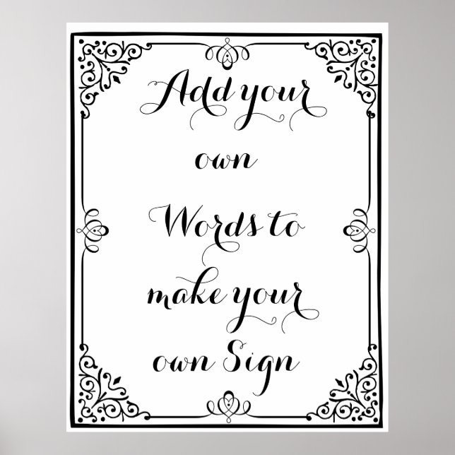 Make your own poster for your party (Front)