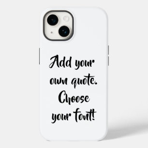 Make your own quote personalised  Case-Mate iPhone 14 case