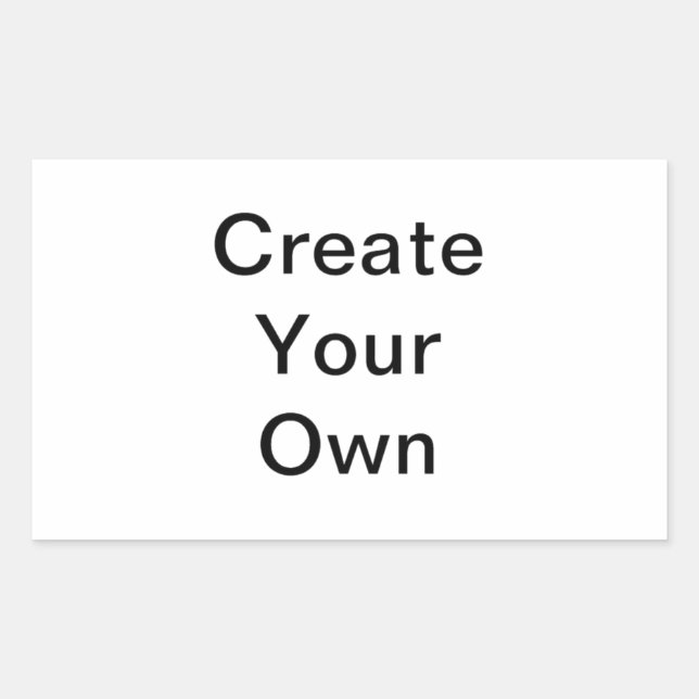 MAKE YOUR OWN RECTANGULAR STICKER (Front)