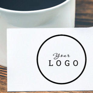 Make Your Own Round Business Custom Company Logo Rubber Stamp