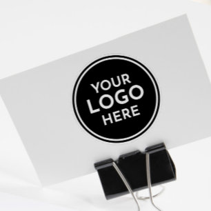 Make Your Own Round & Modern Business Logo Rubber Stamp