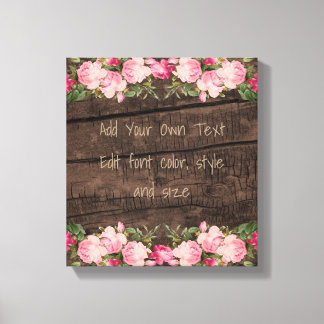 Make your own rustic chic canvas print