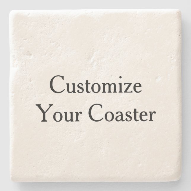 Make Your Own Simple Limestone Stone Coaster (Front)