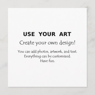 Make your own square postcards or invite with art