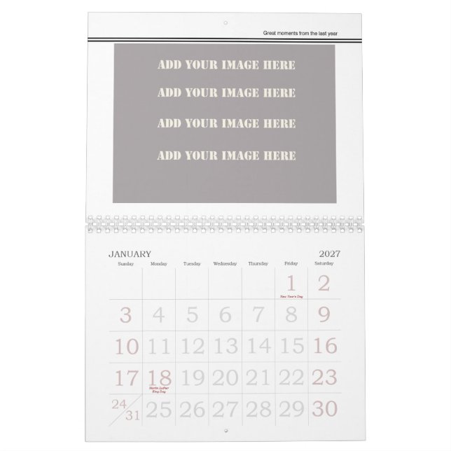 Make your own Travel Calendar 2012 (Jan 2027)