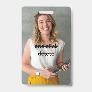 Make Your Own Vertical Plastic Badge ID Badge