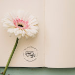 Make Your Own Vintage Custom Name Library Book Rubber Stamp<br><div class="desc">Personalise your bookcase using this beautiful vintage rubber stamp with your custom name.
Perfect for all reading lovers,  the design features circular text connected by a double circle and embellished with a vintage image in the centre.
Add your name and make it unique,  you will be delighted!</div>