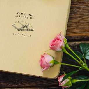 Make Your Own vintage  From The Library Of Self-inking Stamp