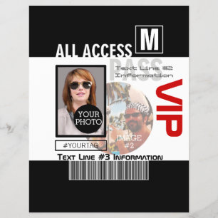 Make Your Own VIP Pass 8 ways to Personalise Flyer