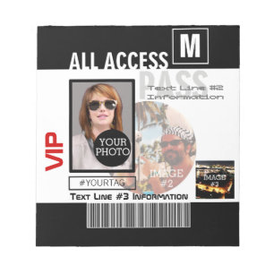 Make Your Own VIP Pass 8 ways to Personalise Notepad