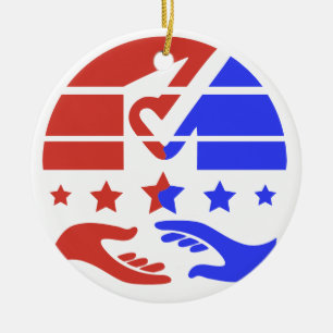 Make Your Voice Count Ceramic Tree Decoration