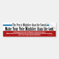 Make Your Vote Mightier than the Gun