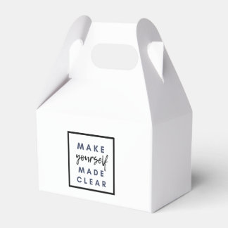 make yourself made clear favour box