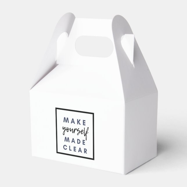 make yourself made clear favour box (Front Side)