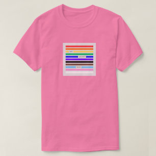 Make Yourself Proud Rainbow Redaction Pride 2026 T-Shirt