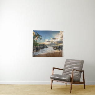 Makena Beach Cove Sunset Tapestry