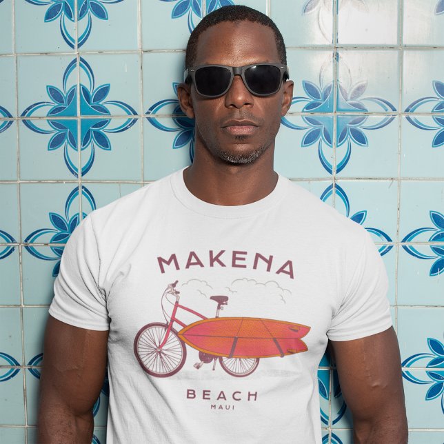 Makena Beach Maui Vintage Beach Surfing T-Shirt (Creator Uploaded)