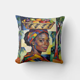“Makena” - Geometry of Beauty - Black History Cushion