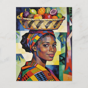 “Makena” - Geometry of Beauty - Black History Postcard