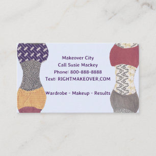Makeover fashion style personal design consultant business card