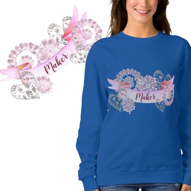 Maker - Lacey Hearts & Rounds Sweatshirt (Creator Uploaded)