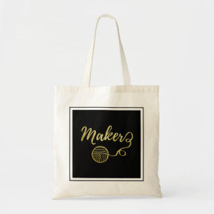 Maker • Yarn & Crafts Faux Gold Project Tote Bag