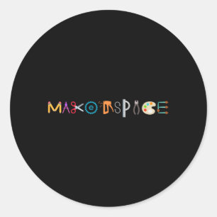 Makerspace Back To School Girl Boy Funny Creative Classic Round Sticker
