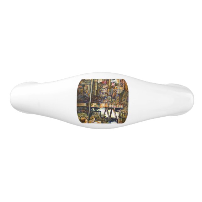 Makes Creativity Glimmer All the Brighter Ceramic Drawer Pull (Front)