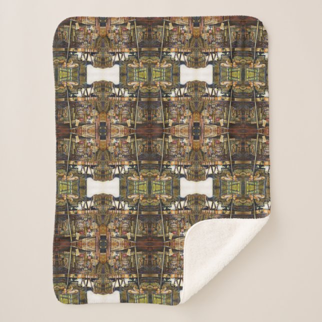 Makes Creativity Glimmer All the Brighter Sherpa Blanket (Front)