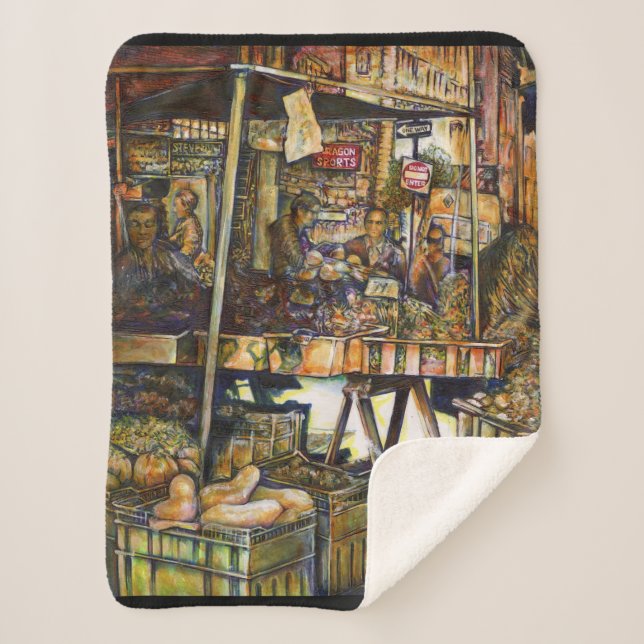 Makes Creativity Glimmer All the Brighter Sherpa Blanket (Front)