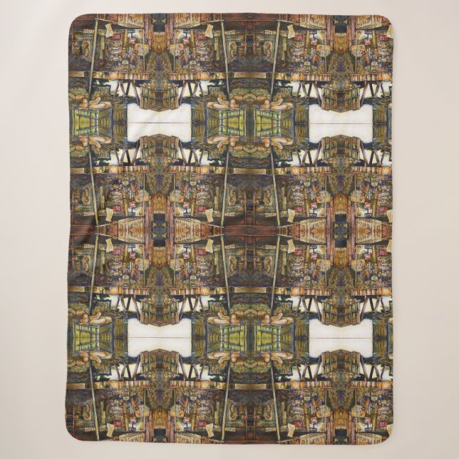 Makes Creativity Glimmer All the Brighter Sherpa Blanket (Front)