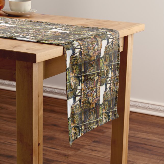 Makes Creativity Glimmer All the Brighter Short Table Runner (In Situ)