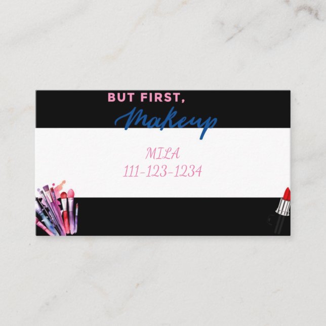 MAKEUO ARTIST BUSINESS CARD (Front)