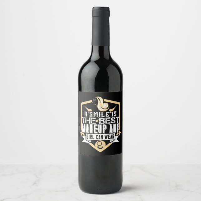 Makeup - A Smile Is The Best Make-up Wine Label (Front)