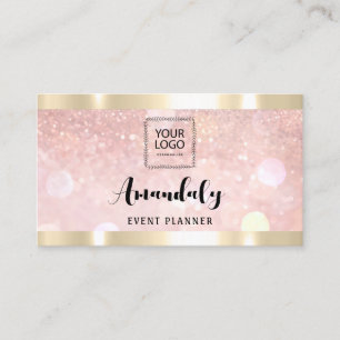 Makeup Aesthetician Lash Nails QRCode Logo Rose Business Card