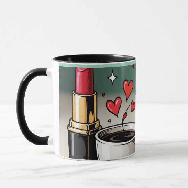  Makeup and Coffee Aesthetic Cup Gift for Girls (Left)
