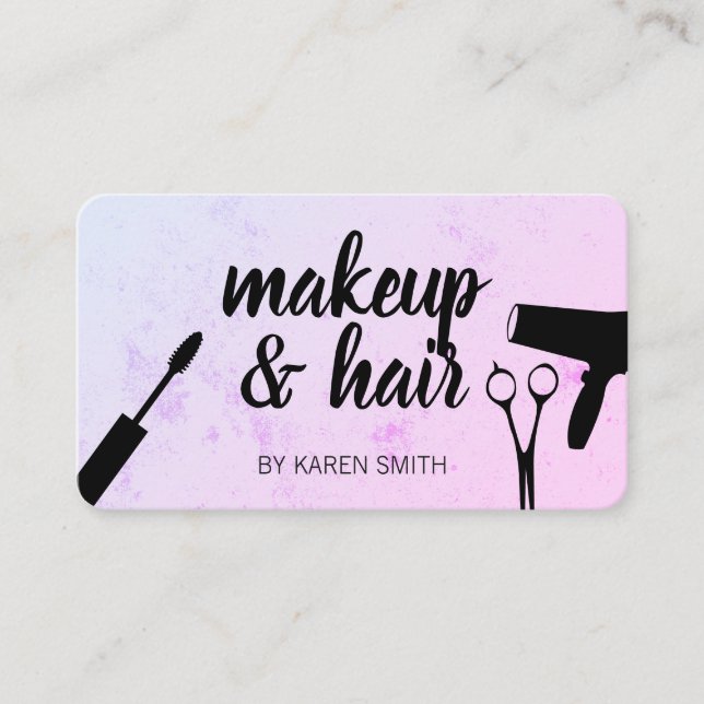 Makeup and Hair Appointment Card (Front)